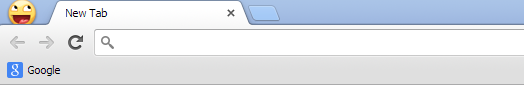 Bookmarks bar in Google Chrome browser.