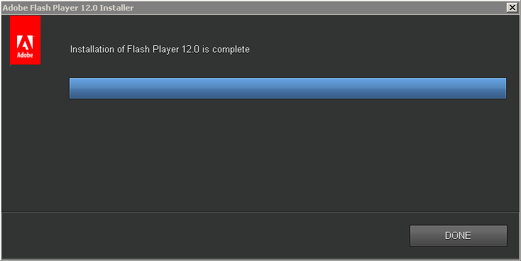 Adobe Flash Player 12.0 Installer